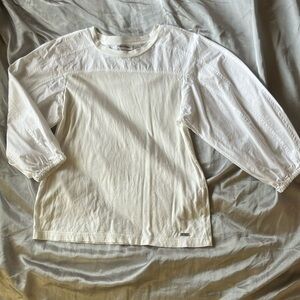 White Long Sleeve Top